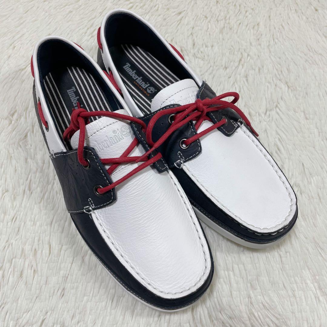 新品未使用品✨ティンバーランド　デッキシューズ　トリコロール　27cm