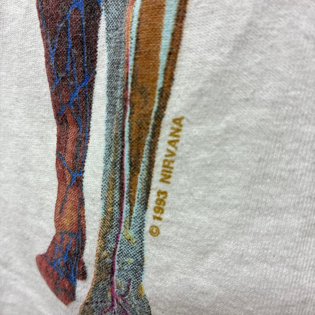 NIRVANA IN UTERO Tシャツ ホワイト