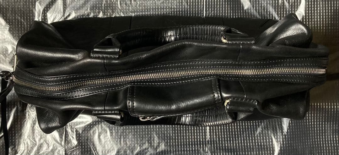 ANN DEMEULEMEESTER ボストンバッグ レザー 黒