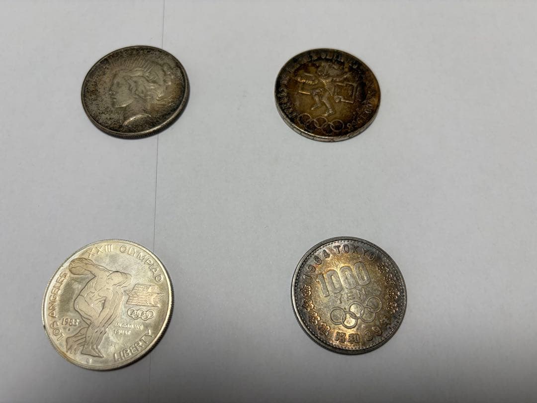 の*と様 銀貨　9枚セット　アメリカ　日本　インド　メキシコ　銀貨　オリンピック