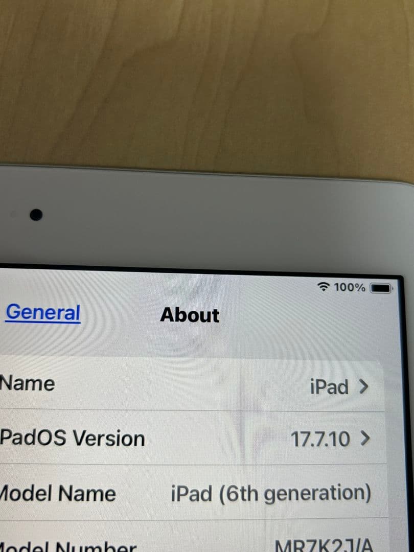 iPad 第6世代 128GB Wi-Fi 箱付属品有 カバー込み　動作確認済