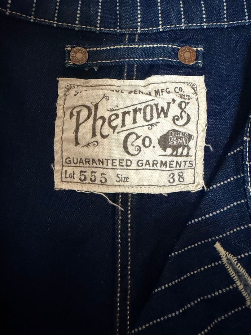 【pherrow's】フェローズ　ウォバッシュカバーオールsize38