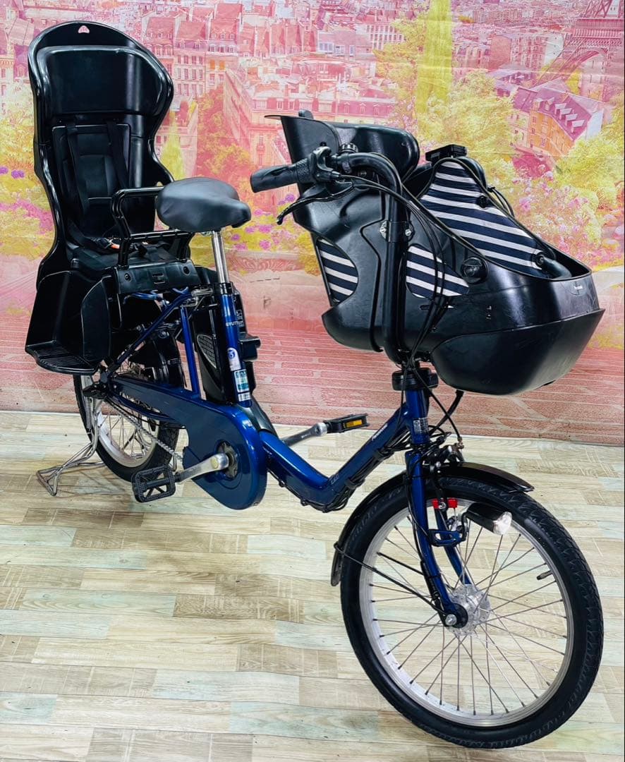 ZK3708 電動自転車 パナソニック ギュット 子供乗せ 20インチ 送料無料