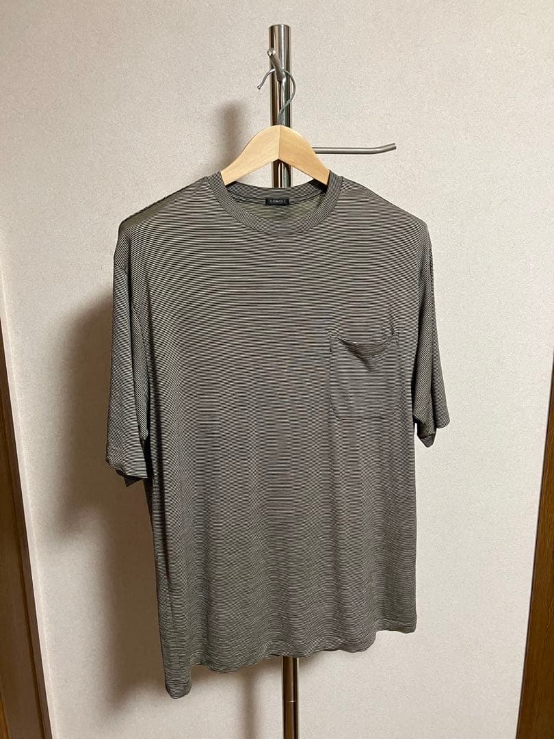 comoli サマーウール天竺TシャツBORDERサイズ3