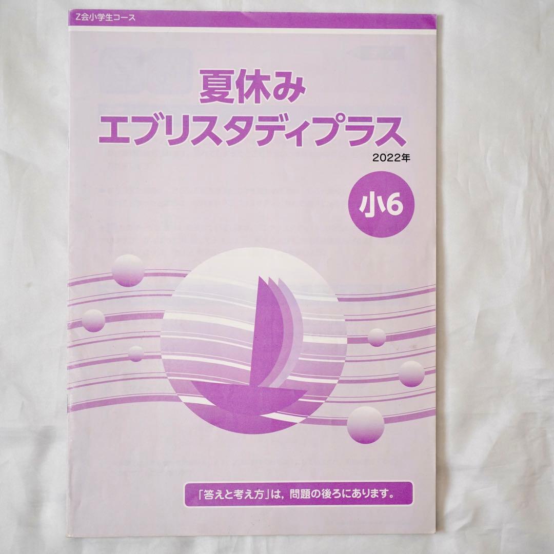 Z会 エブリスタディ 小6 5教科通年 ハイレベル版 書き込みなし 付属品完備