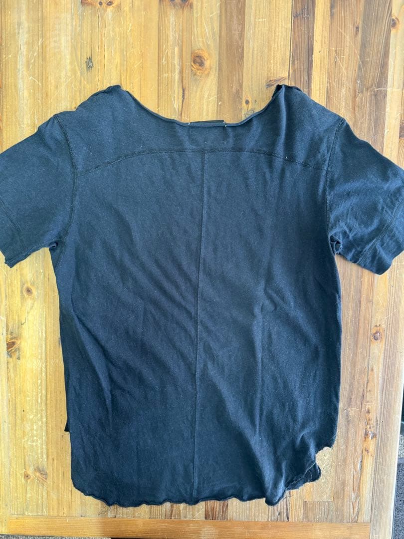 当時もの　ナンバーナイン Tシャツ ブラック　ユーズド加工