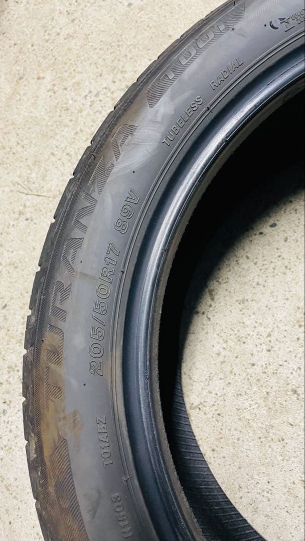 25年製 BRIDGESTONE TURANZA 205/50R17