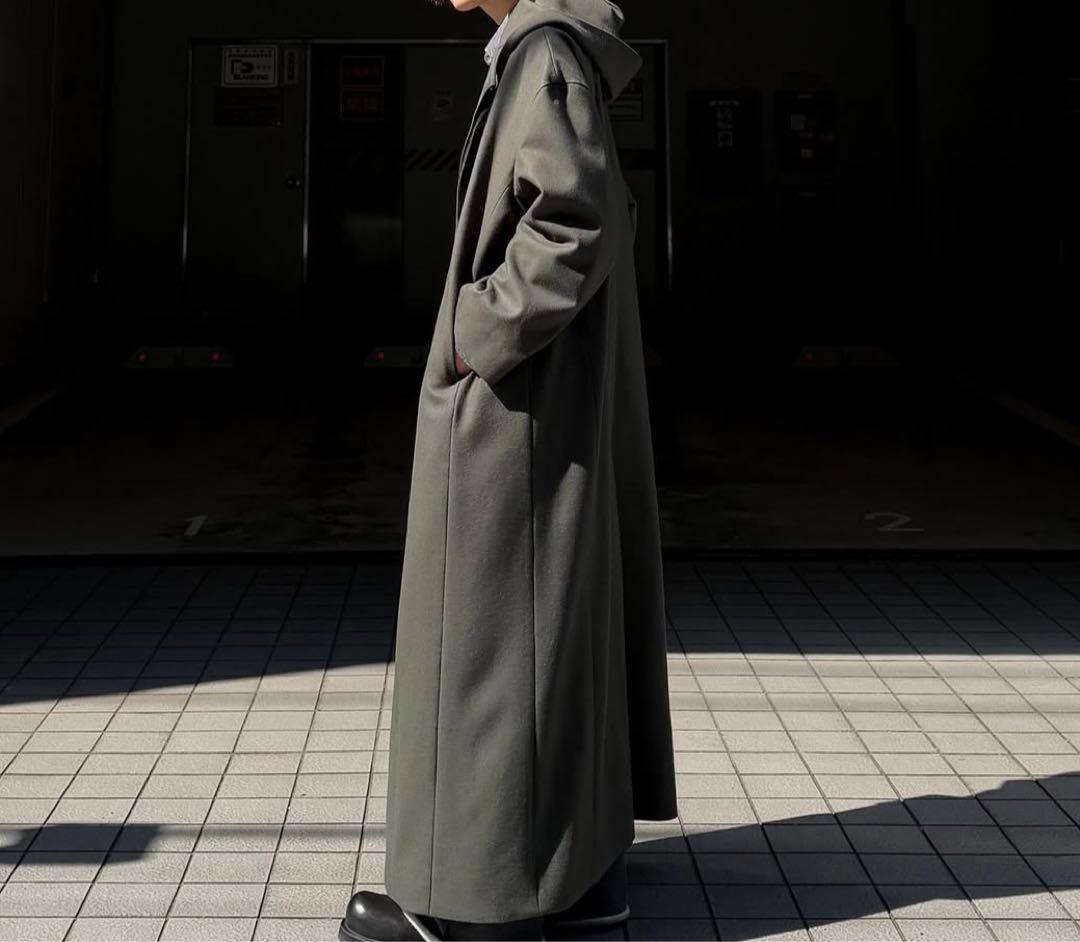 ジャケット・アウター juha EXTREME OVER HOODED COAT BLACK