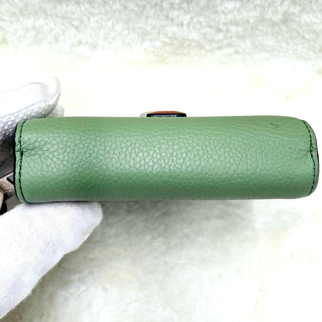 美品 ロエベ LOEWE 2つ折り 財布 コンパクトジップウォレット 付属品完備