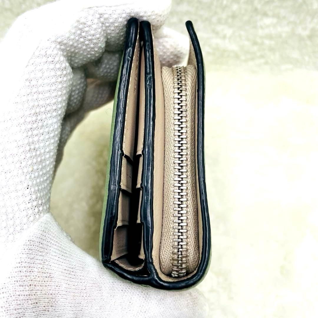 美品 ロエベ LOEWE 2つ折り 財布 コンパクトジップウォレット 付属品完備