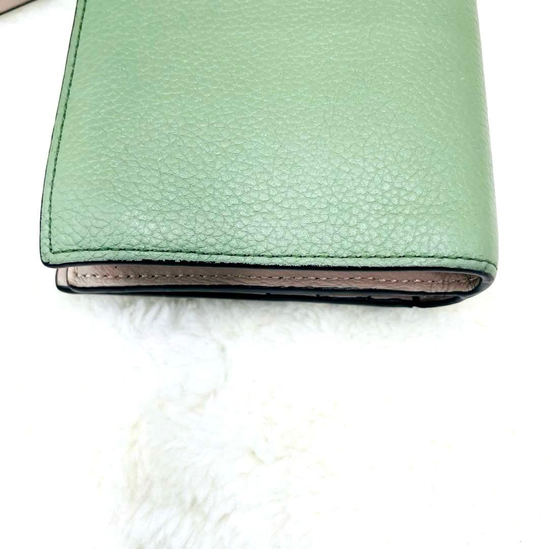 美品 ロエベ LOEWE 2つ折り 財布 コンパクトジップウォレット 付属品完備