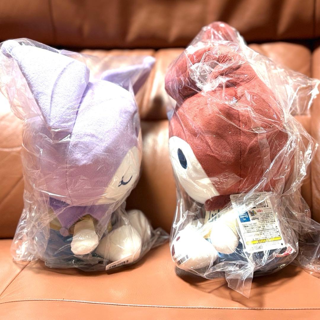 グレイッシュハングアウトもこもこブランケット、BIGぬいぐるみ6種の7点セット