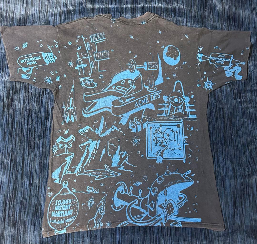 最終値下げ 総柄 マービンザマーシャン ルーニーテューンズ 90s Tシャツ