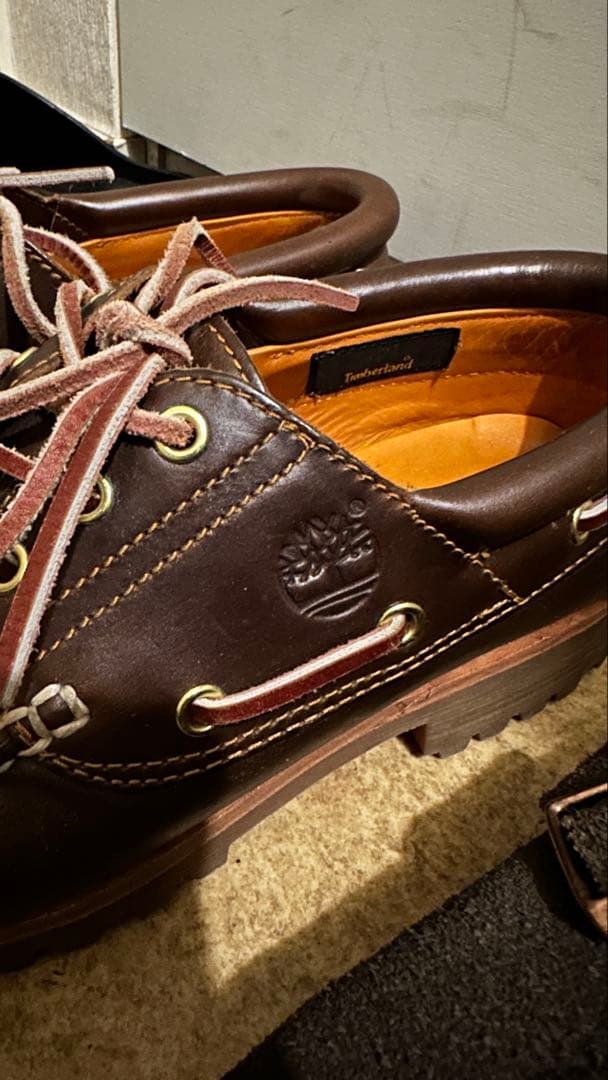専用Timberland ブラウンデッキシューズ