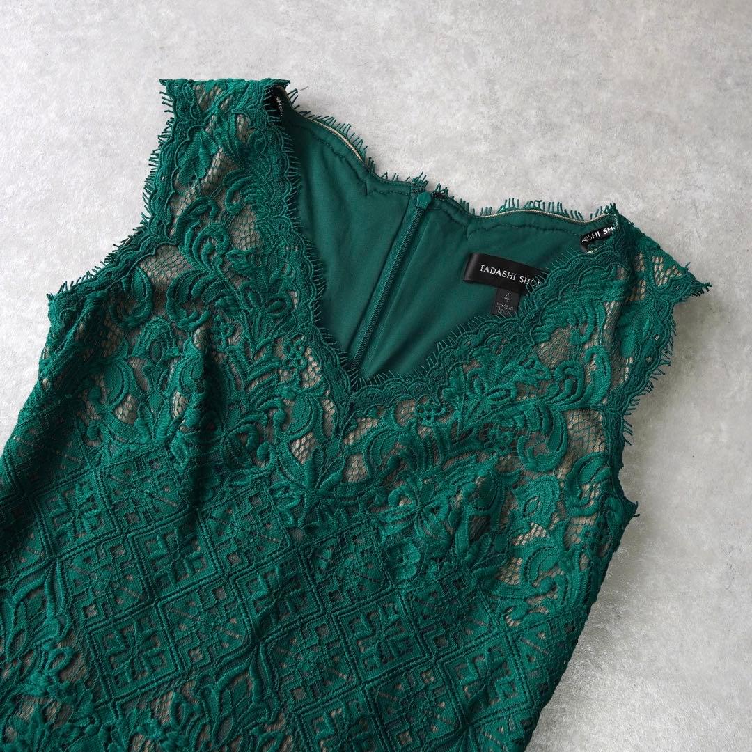 金*卵様 美品 TADASHI SHOJI タダシ ショウジ ノースリーブ ワン