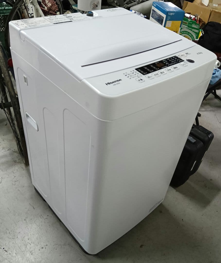 引取り限定 栃木 Hisense/ハイセンス 洗濯機4.5kg HW-K45E