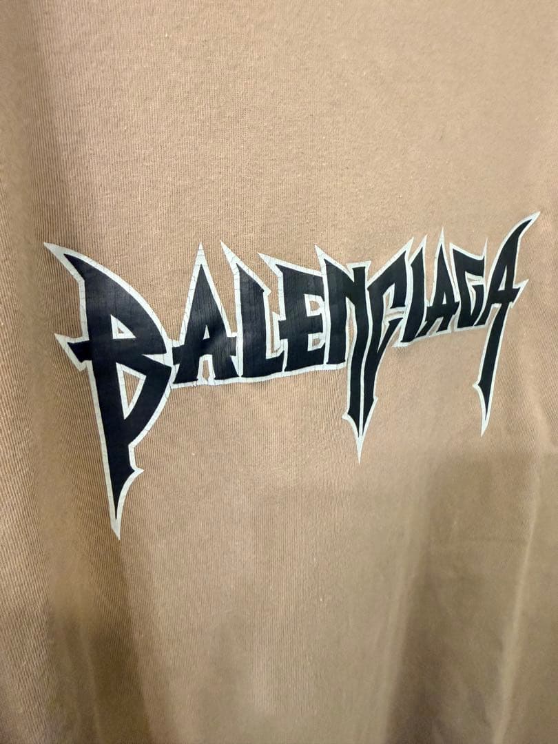 BALENCIAGA ブラウン オーバーサイズ Tシャツ