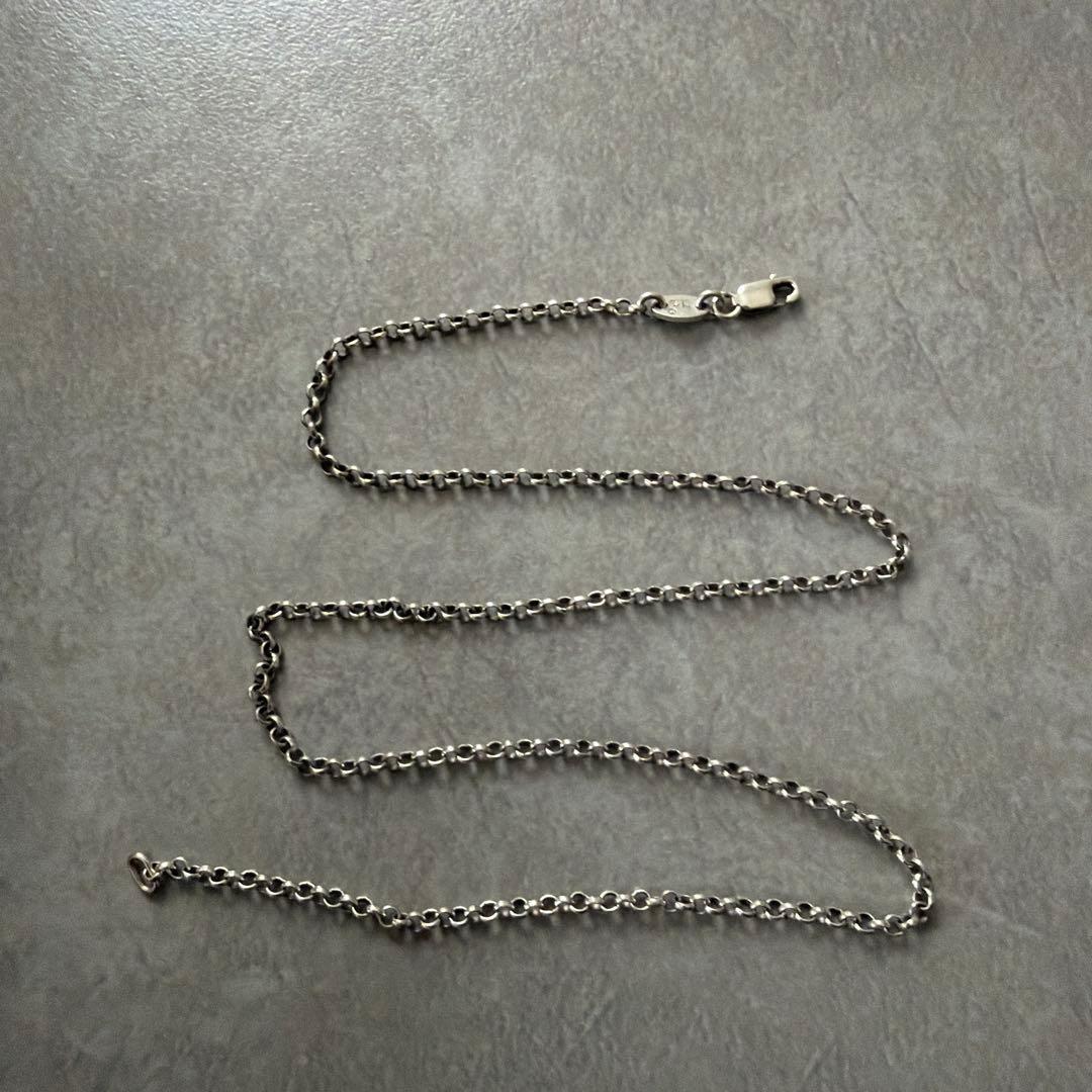 CHROME HEARTS ワンボール タイニークロス　16インチロールチェーン