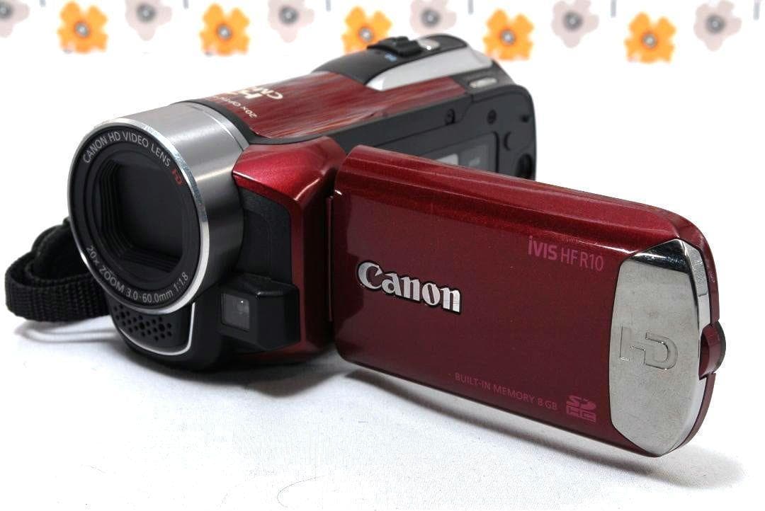 【動作確認済】❤Canon IVIS HF R10❤HDビデオカメラ❤美品❤