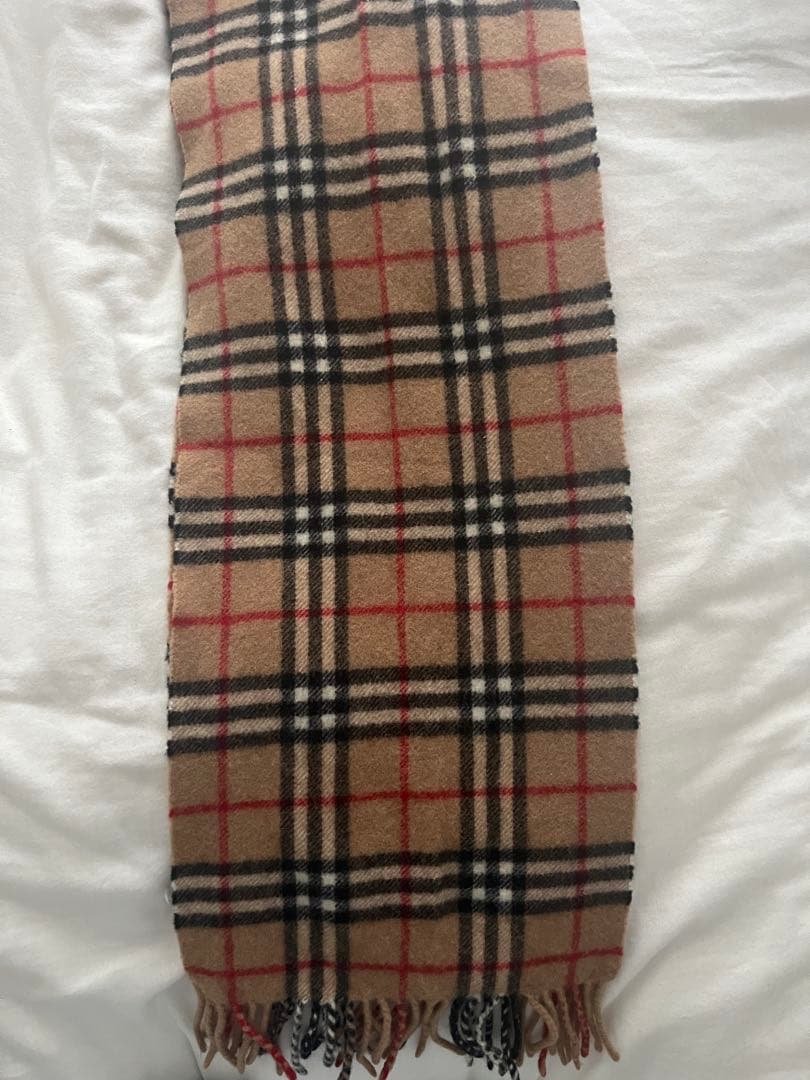 Burberry's 100%ラムウール マフラー チェック柄