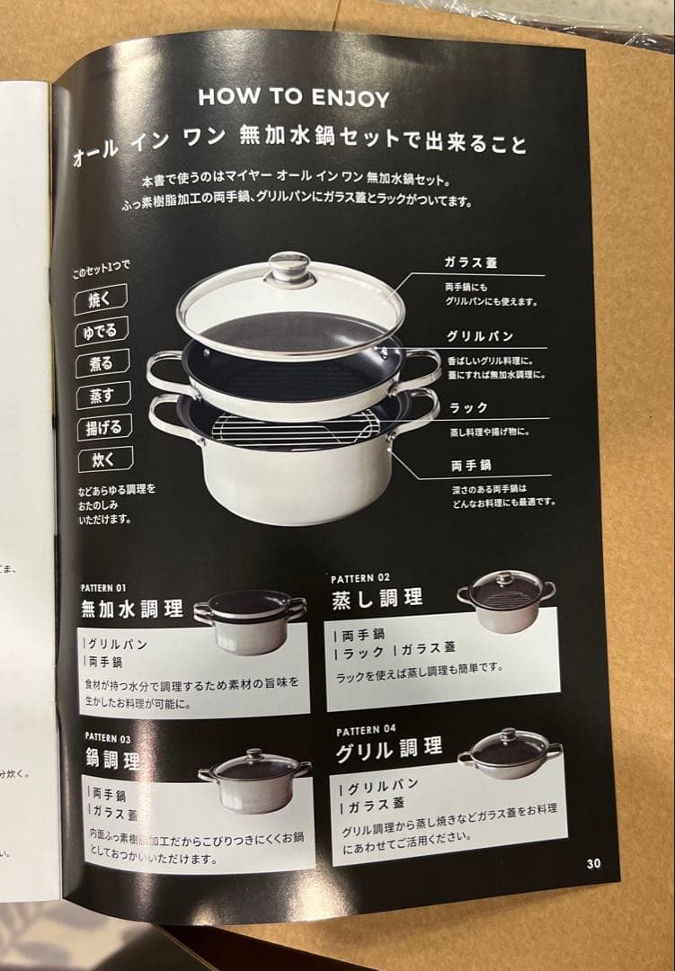 【春分の日セール❗️新品未使用】マイヤー オールインワン 無加水鍋セット24センチ