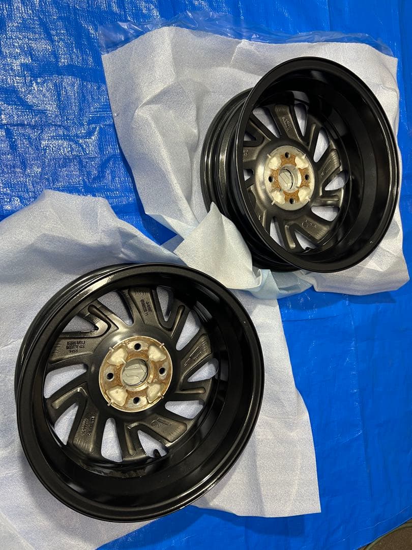 ①MK42S スペーシア　純正アルミホイール 2本