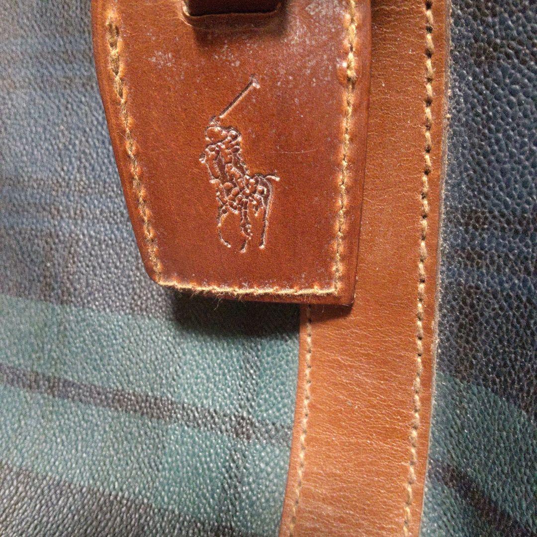 Polo Ralph Lauren ボストンバッグ　旅行鞄　 緑チェック　大