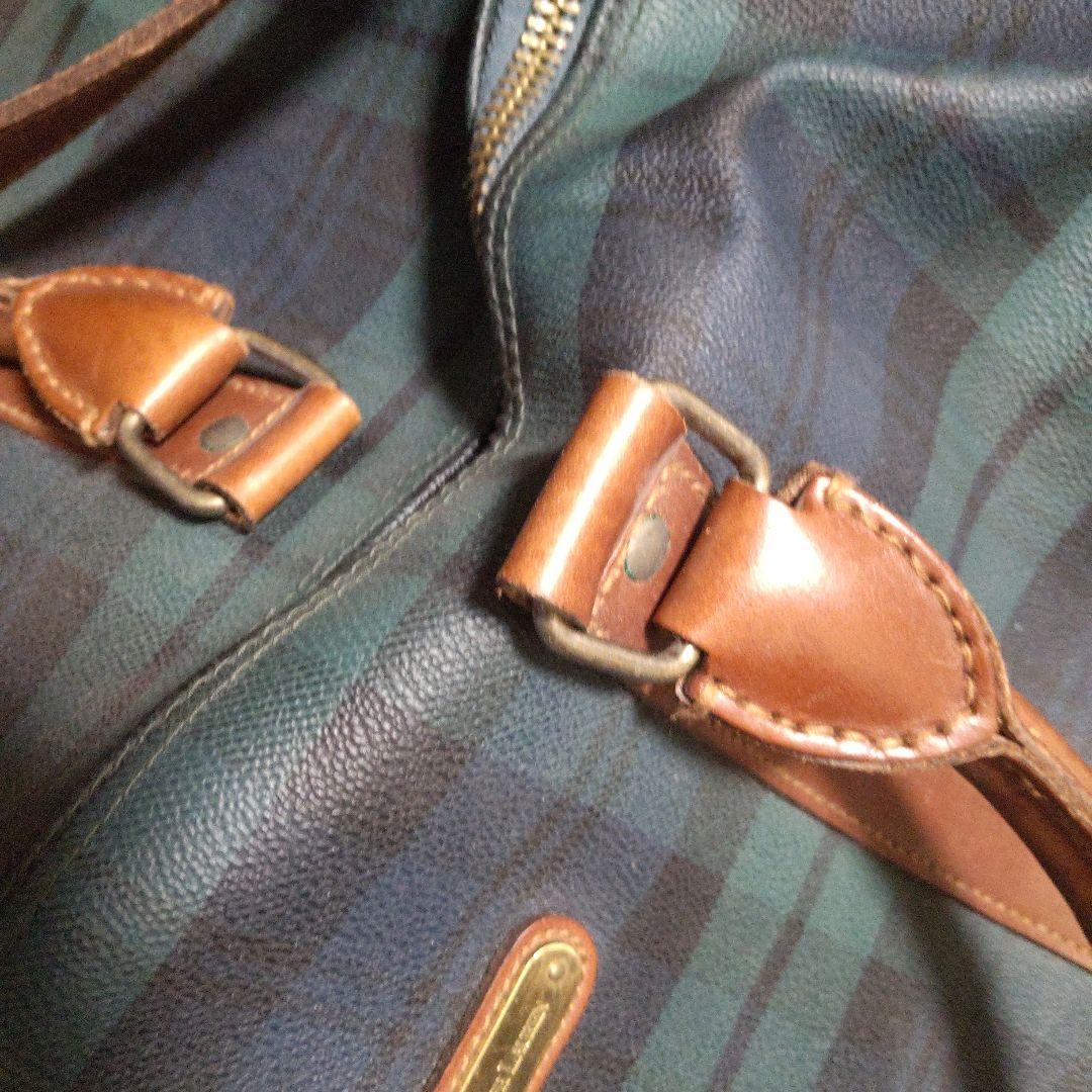 Polo Ralph Lauren ボストンバッグ　旅行鞄　 緑チェック　大