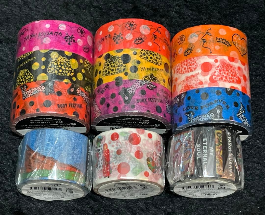 [新品・未開封] 草間彌生 マスキングテープ 6個セット