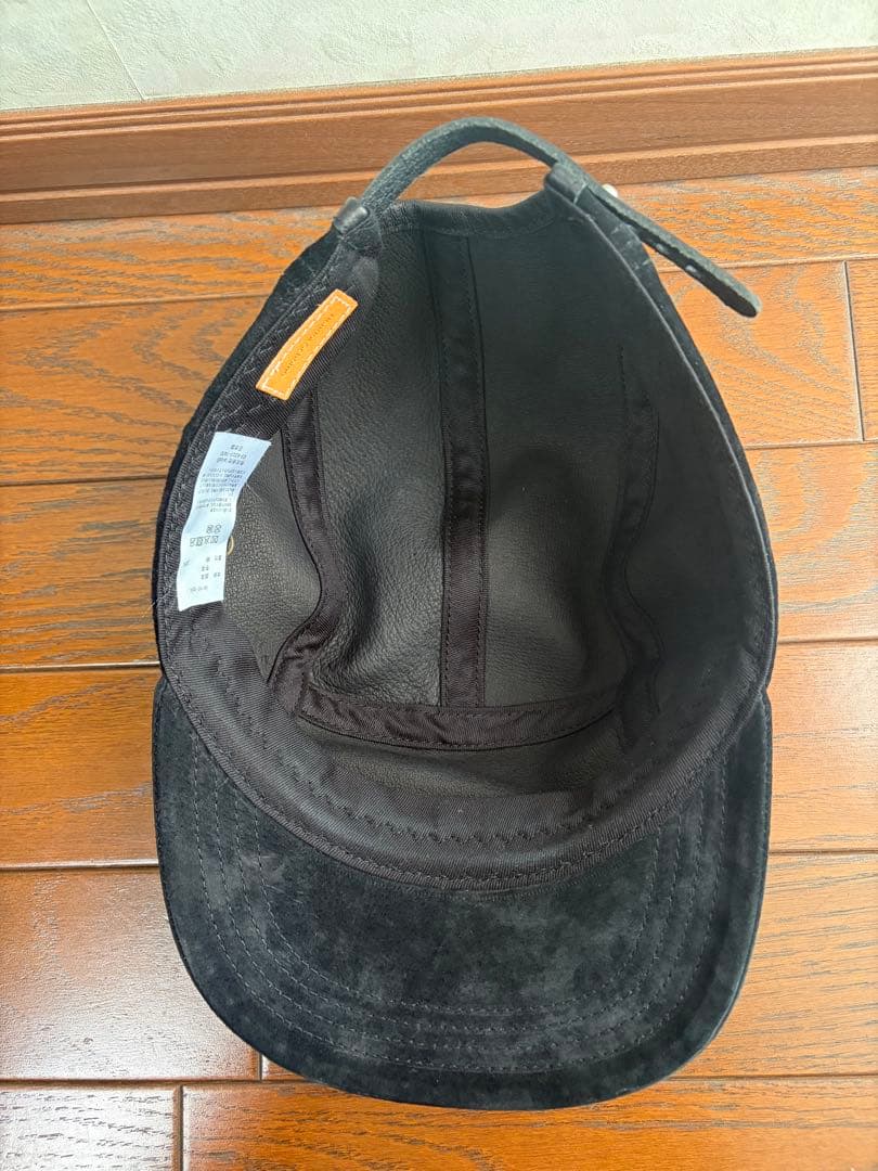 エンダースキーマ　ジェットキャップ　ブラック スエード　キャップ