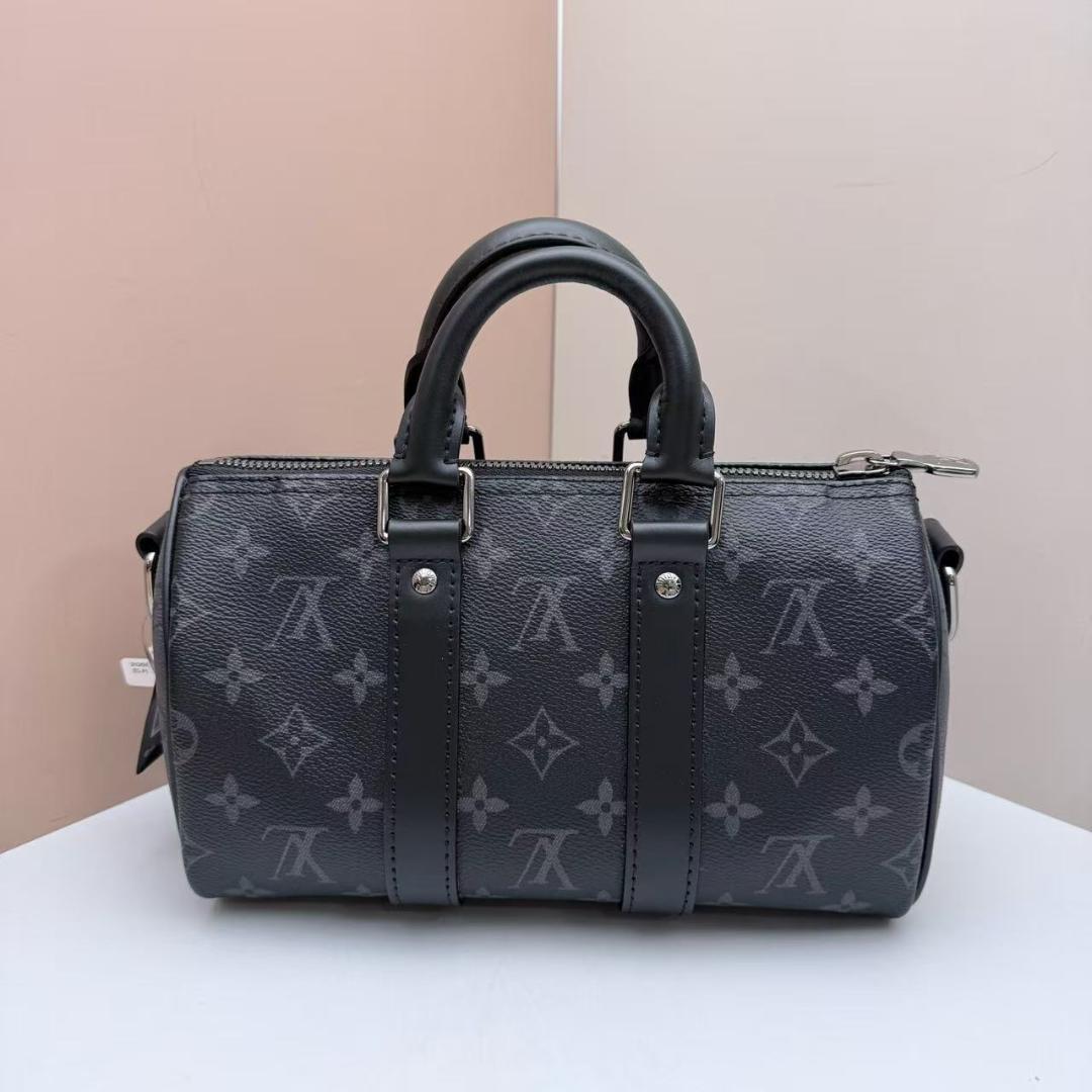 優良品Louis ⭐️Vuitton グレー ボストンバッグ~~