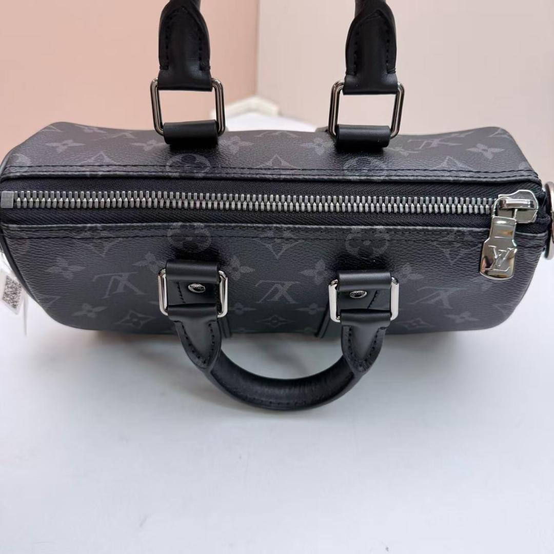 優良品Louis ⭐️Vuitton グレー ボストンバッグ~~