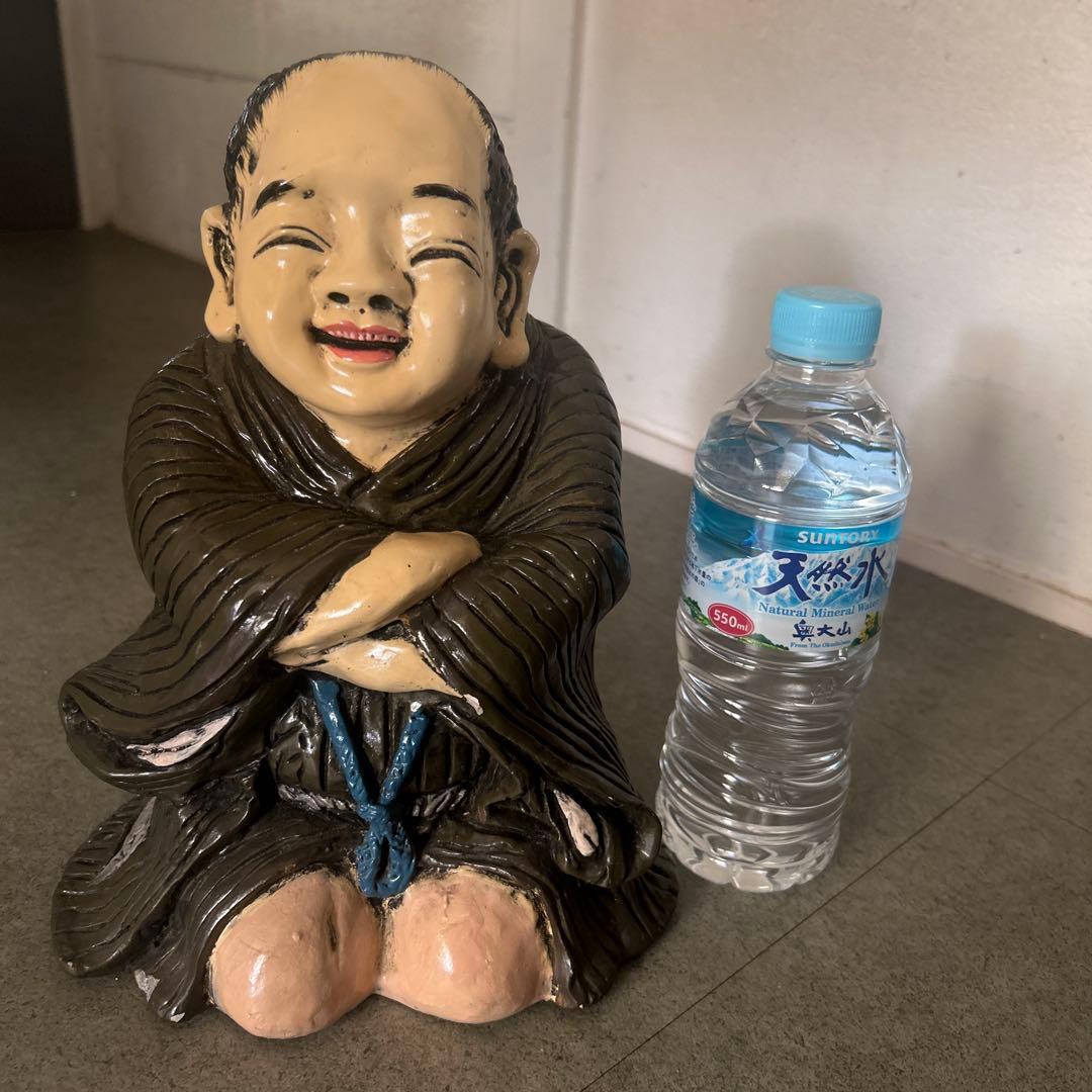 幸運　福の神　時代物　仙台四郎　大きな貯金箱　置物　商売繁盛