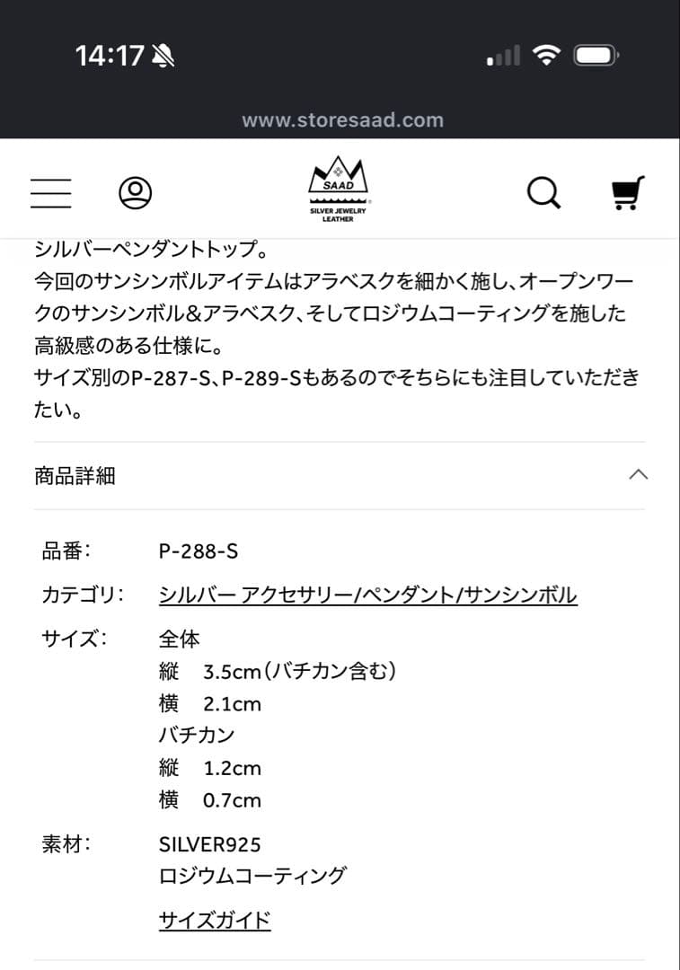 【美品】SAAD 太陽神 シルバー925 ネックレスセット 付属品完備