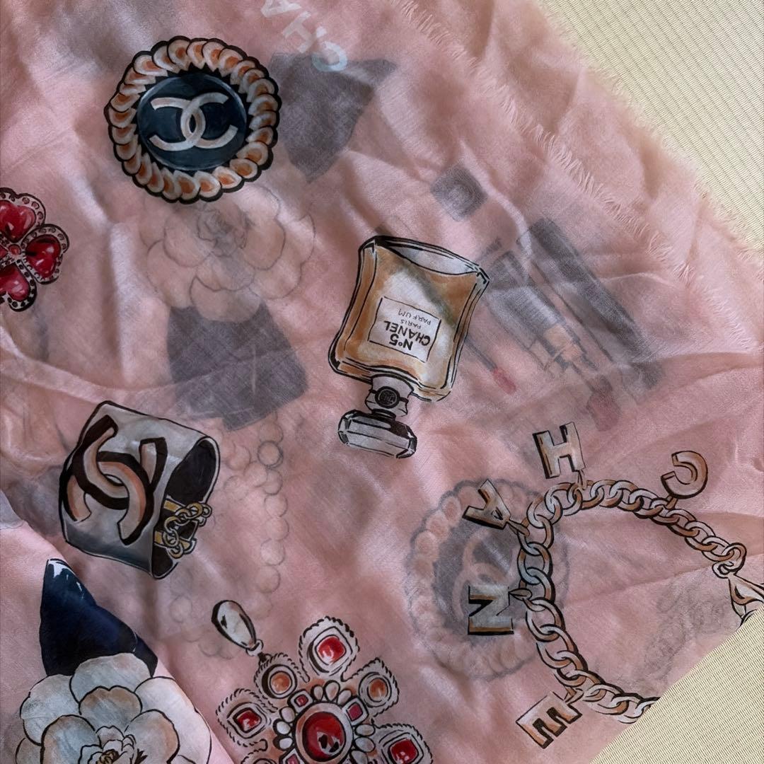 CHANEL シャネル　カシミアシルク　ストール