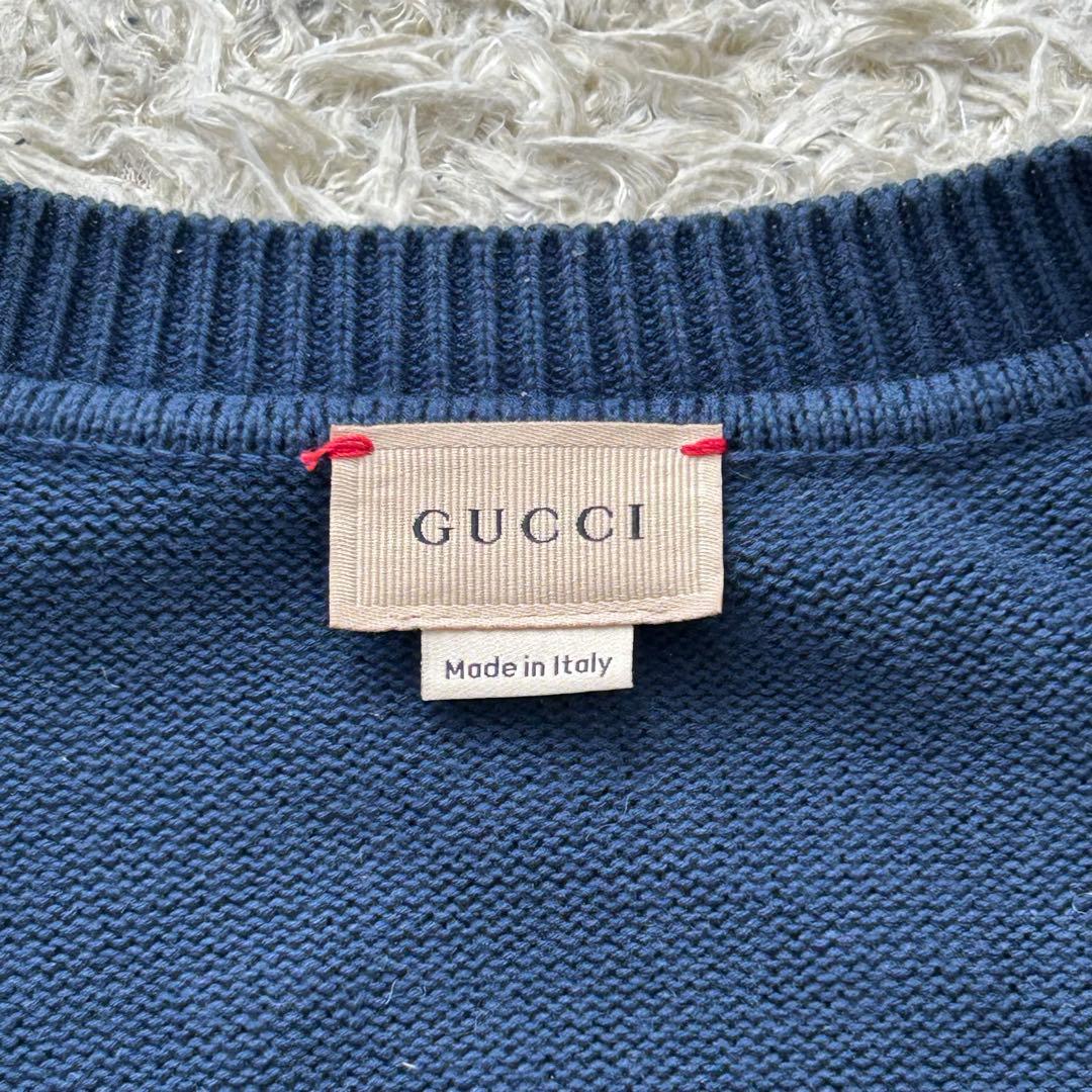 希少✨ グッチ ニット カーディガン シェリーライン M位 GG シェルボタン
