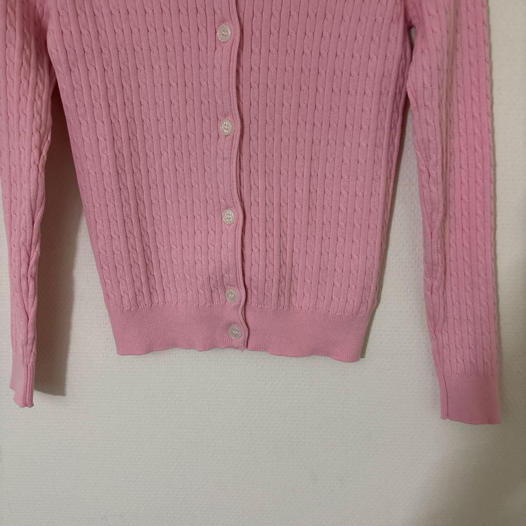 POLO RALPH LAUREN ニットカーディガン　ピンク　サイズS