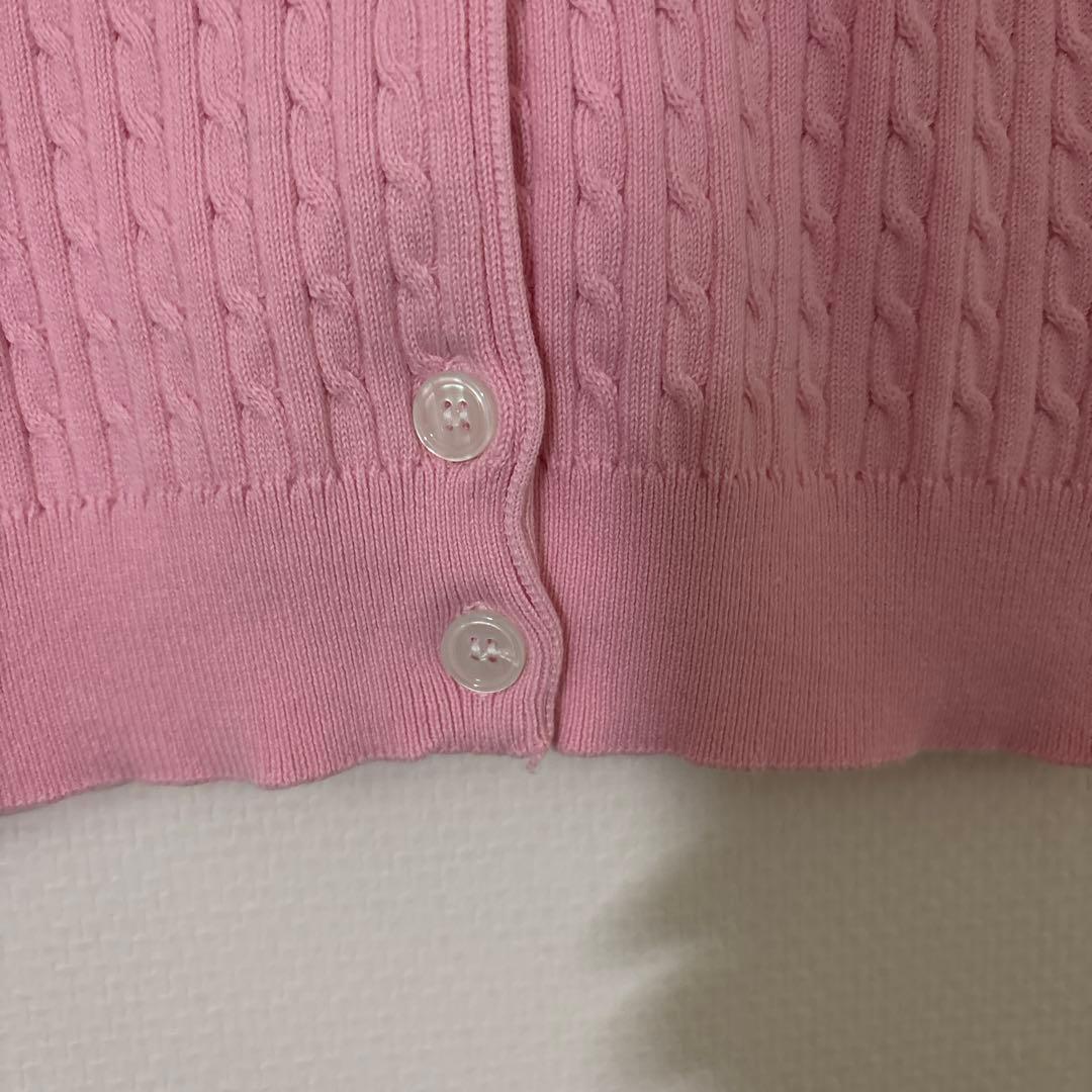 POLO RALPH LAUREN ニットカーディガン　ピンク　サイズS