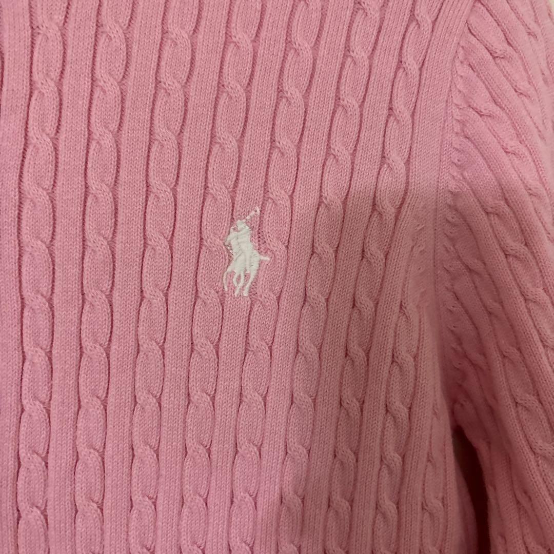 POLO RALPH LAUREN ニットカーディガン　ピンク　サイズS
