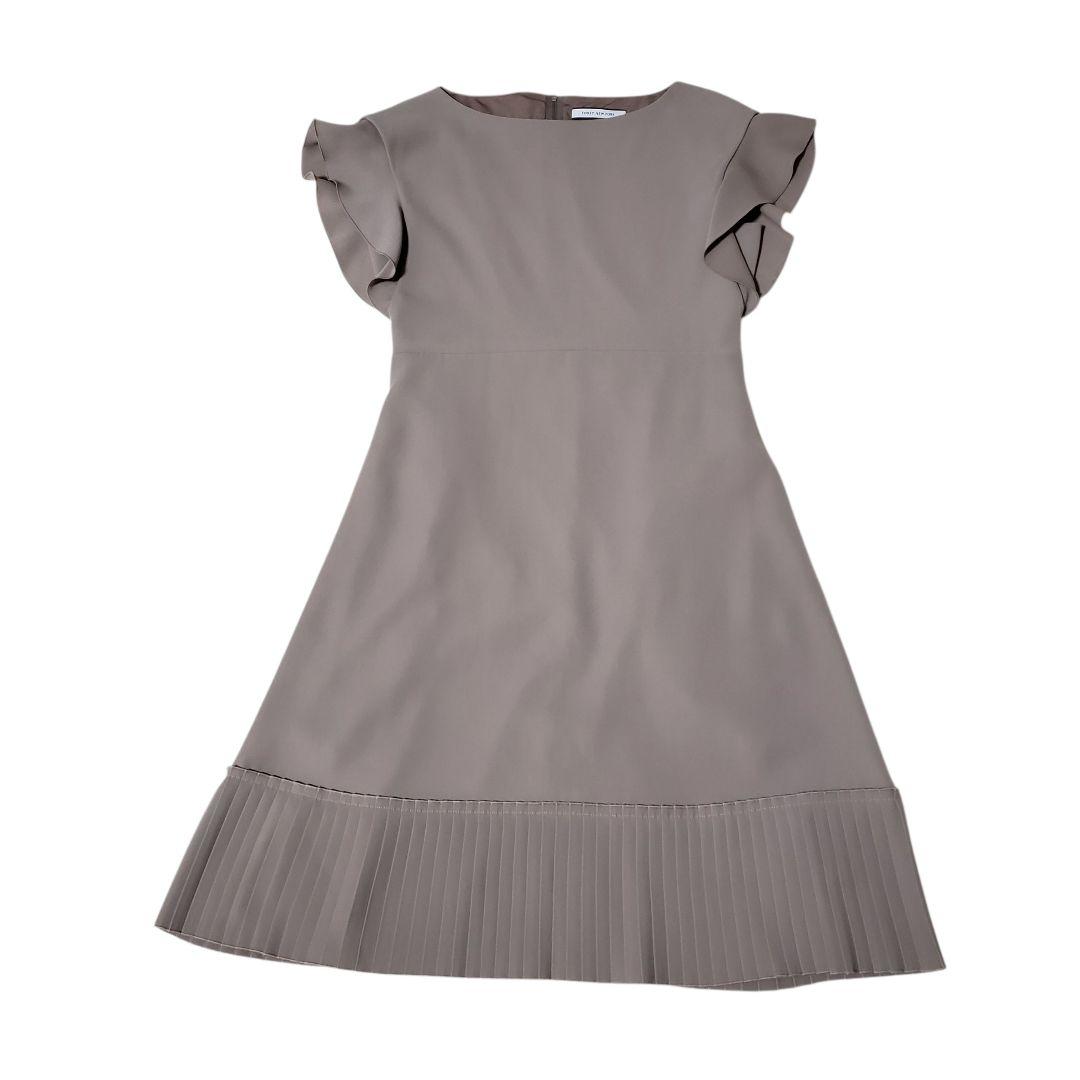 FOXEY New York フリルワンピース　プリーツ　Aライン　スリーブ袖