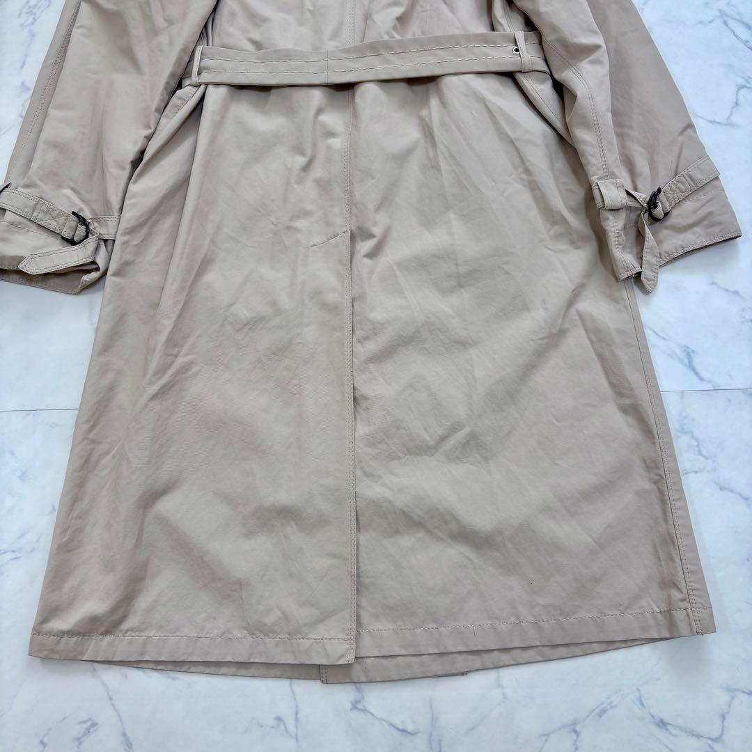 美品 MaxMara レインウェア ダブルトレンチコート ロング ベージュ 36