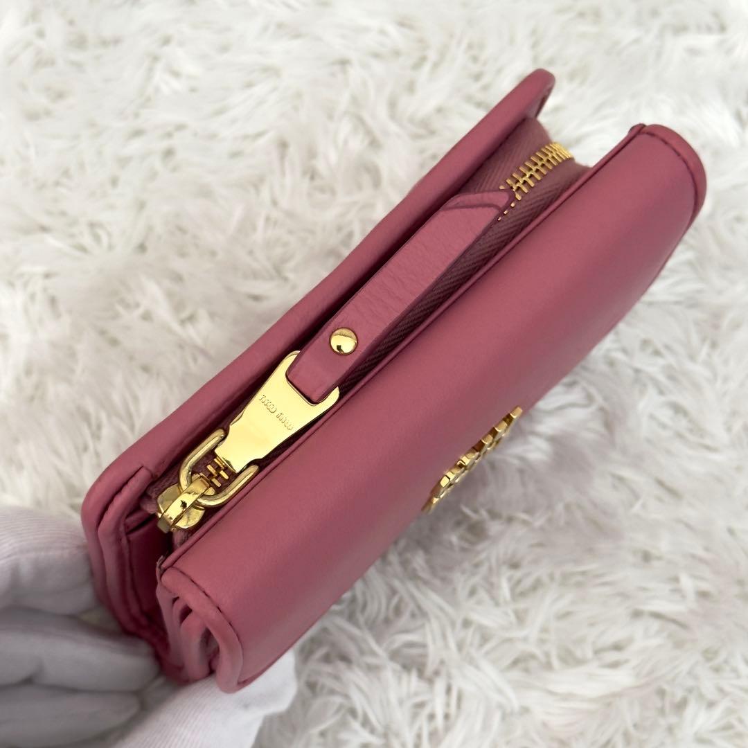 極美品⭐️RFID内蔵 MIUMIU ミュウミュウ マテラッセ 財布 現行