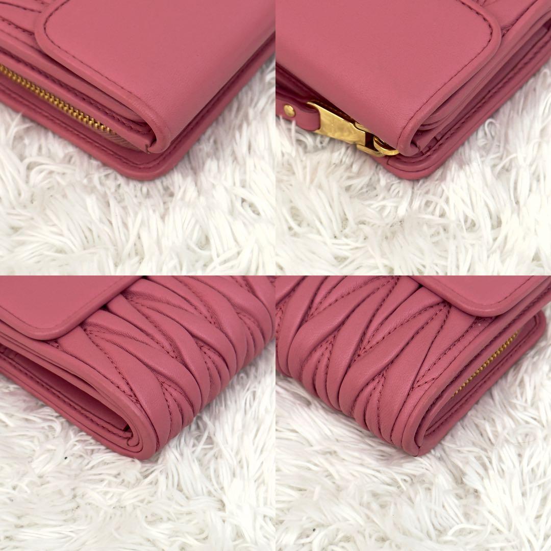 極美品⭐️RFID内蔵 MIUMIU ミュウミュウ マテラッセ 財布 現行