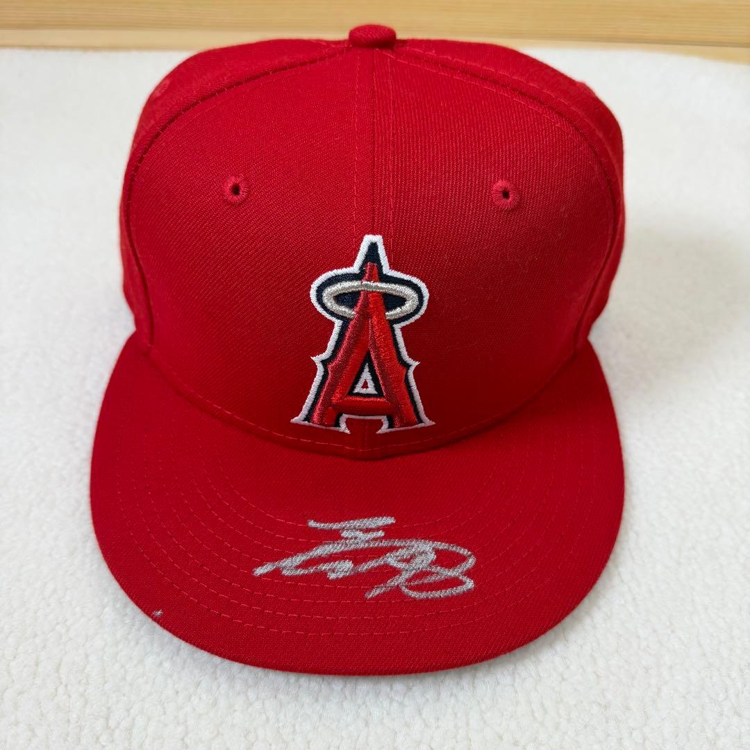 大谷翔平 直筆サイン キャップ エンゼルス MVP 二刀流 MLB 公認