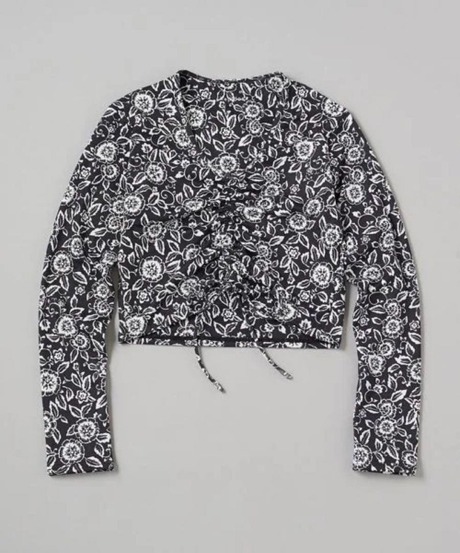 新品タグ付 Lepidos フラワープリント ラッシュトップ 水着 M