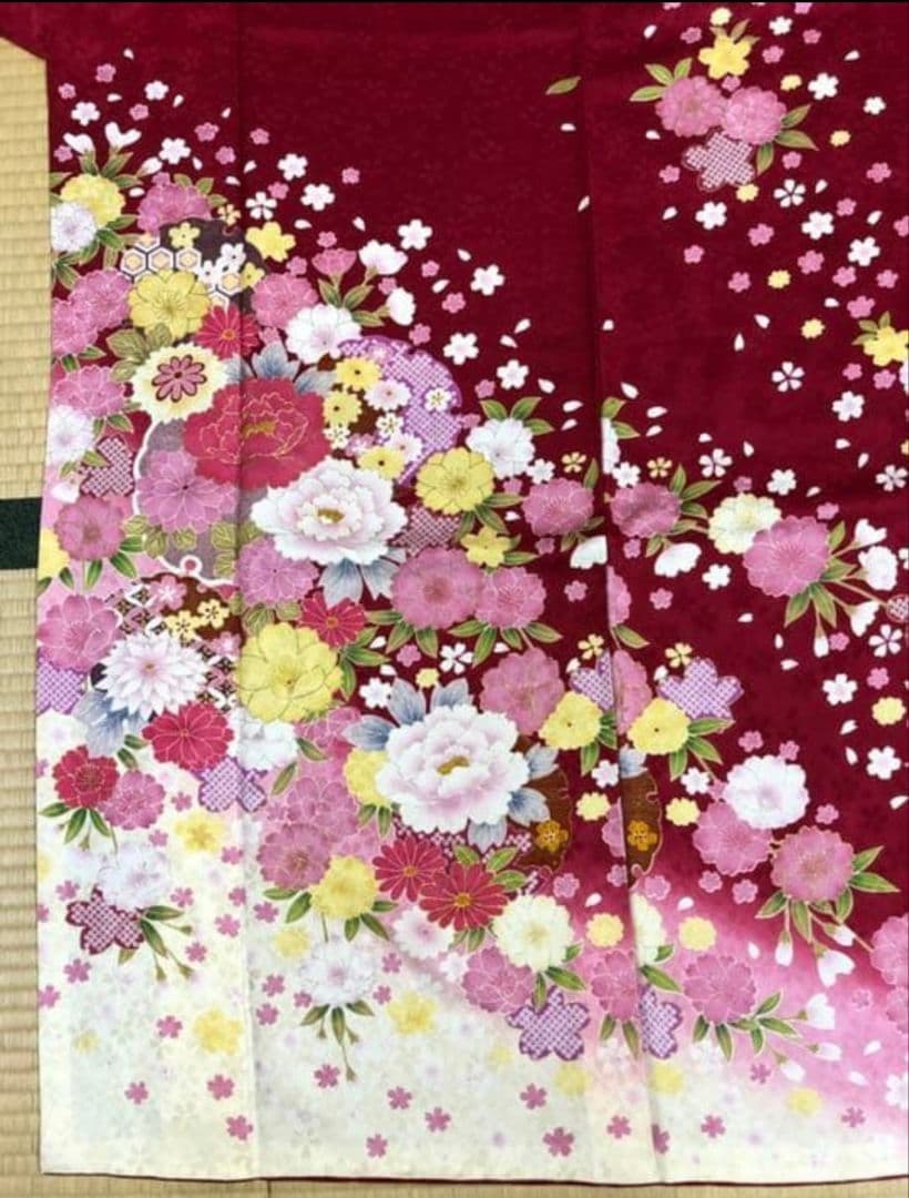訳あり！格安！中古の振袖（正絹）大きいサイズ