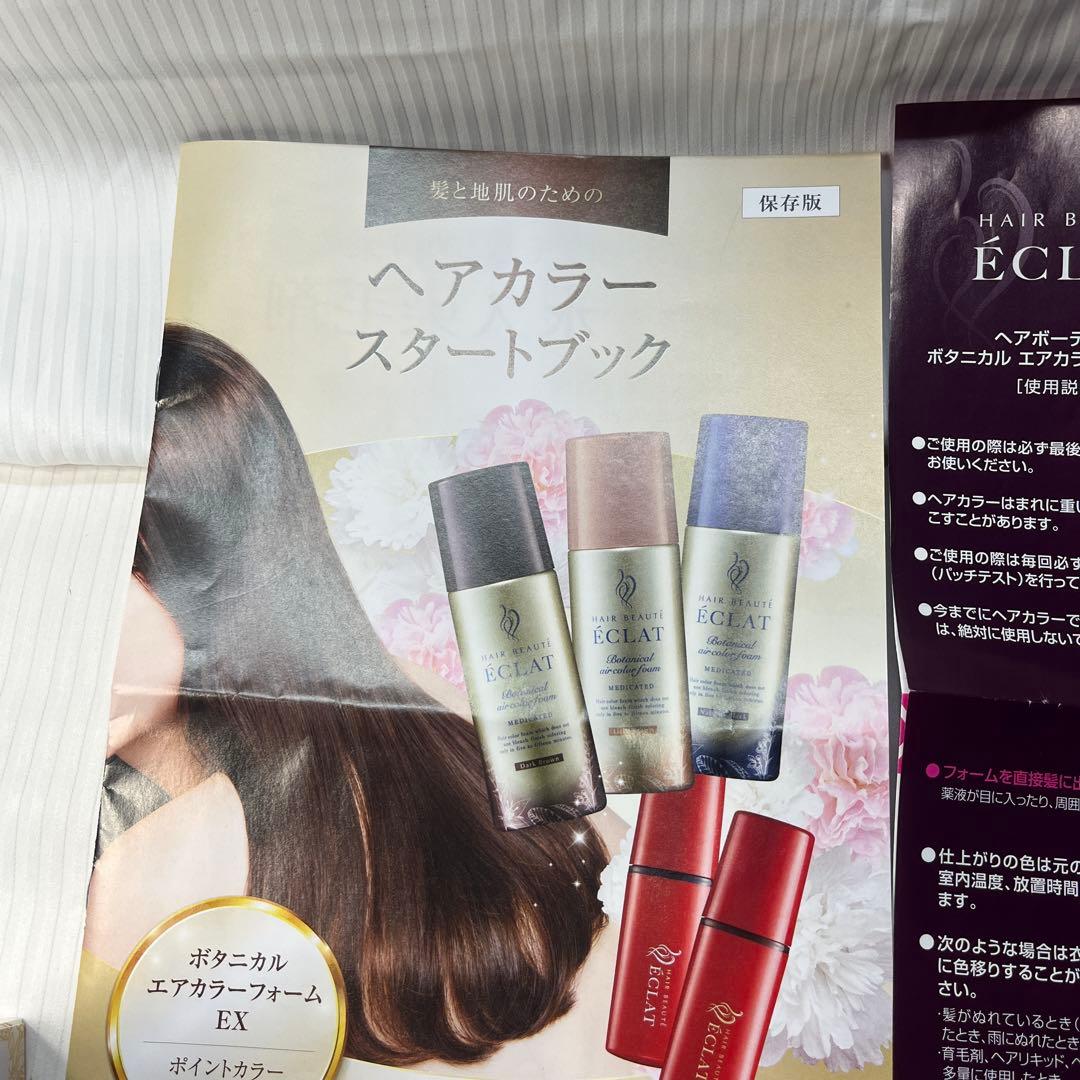 ヘアボーテ　エクラボタニカルヘアカラーフォームEXダークブラウン3本