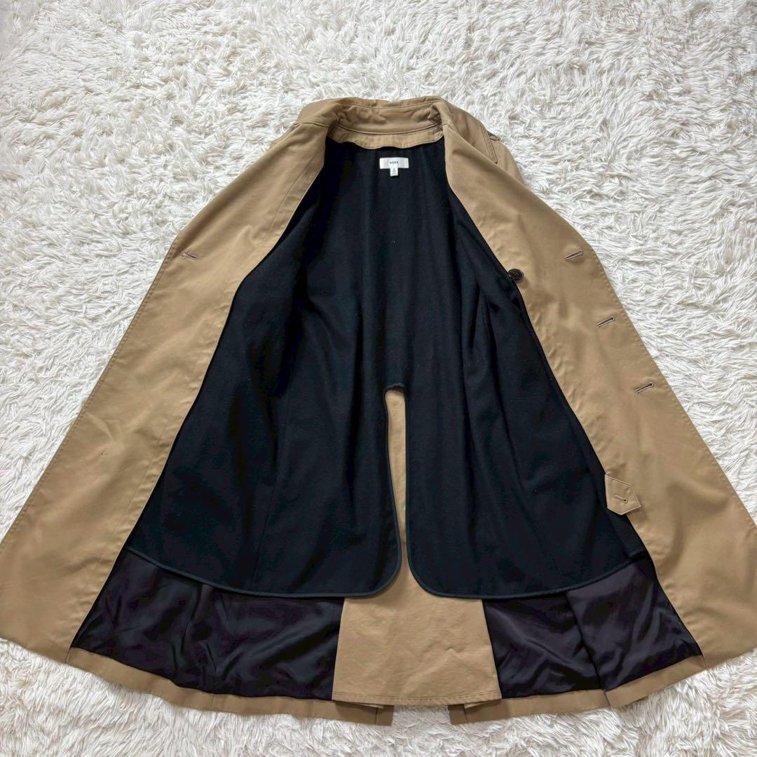 美品　HYKE ハイク　トレンチコート　ベージュ　2