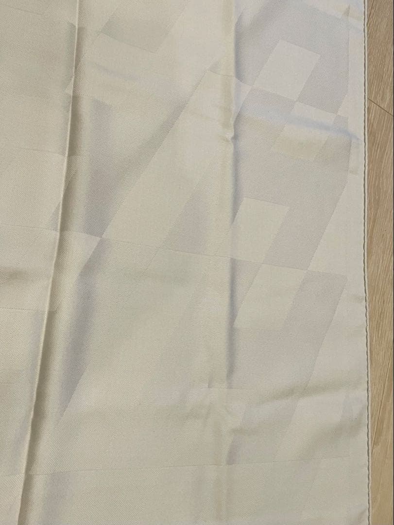 美品　エルメス　カシミアストール　ライトグレー
