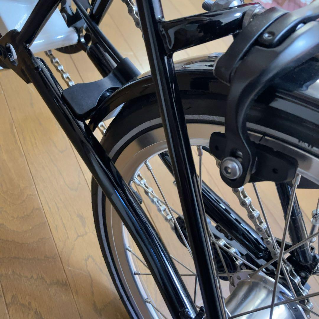 litepro 折り畳み自転車　折りたたみ　本体　白　ホワイト